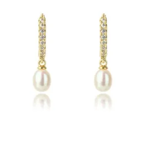 Georgini - Oceans Bondi Freshwater Pearl Earrings Gold