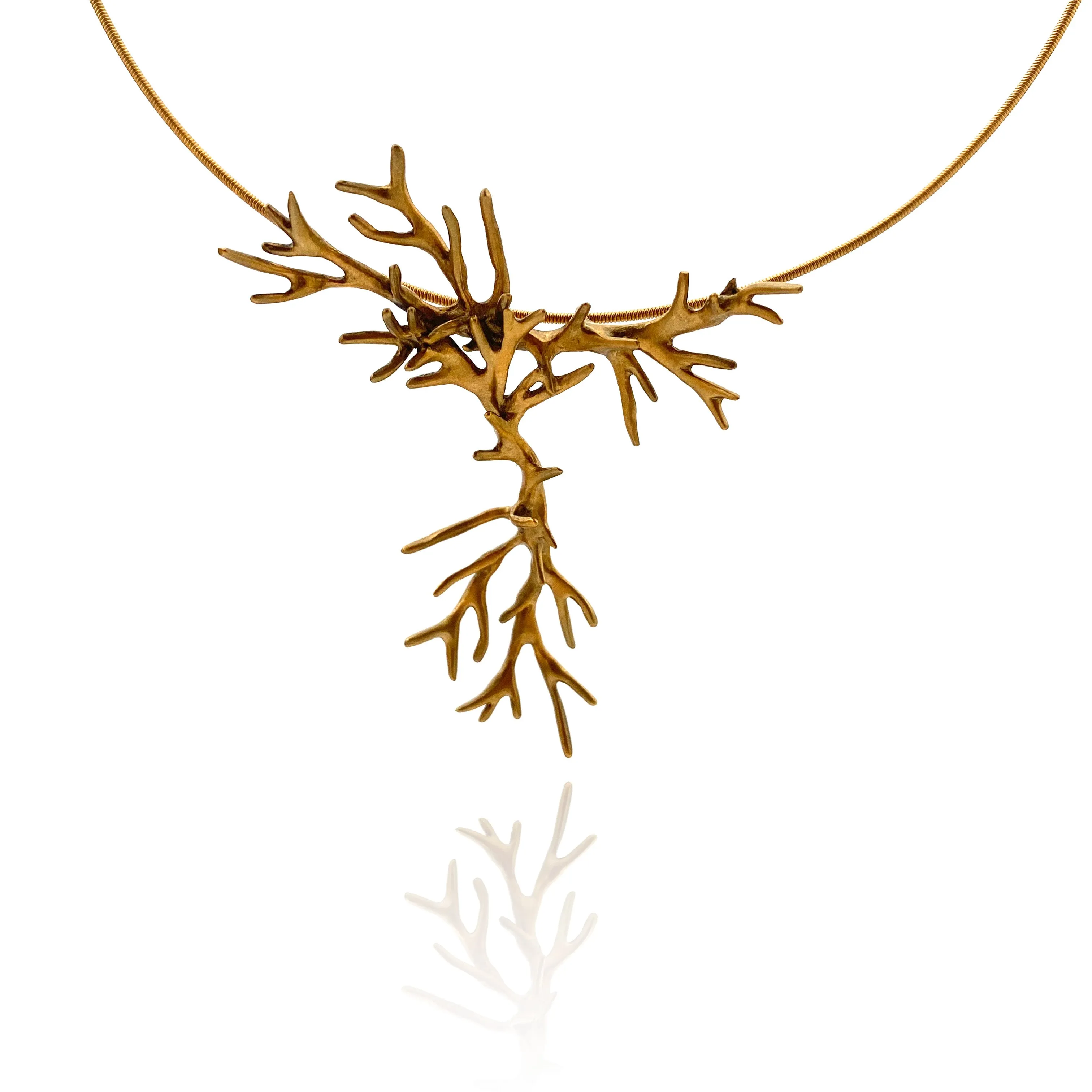 Gold Vermeil Branch Necklace