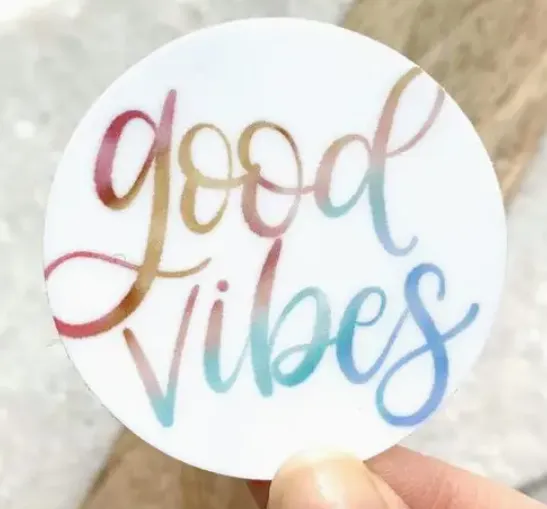 Good Vibes Rainbow Sticker