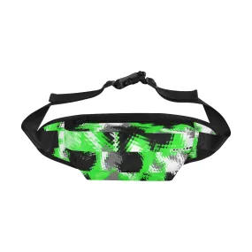 Green Abstract Rave Fanny Pack