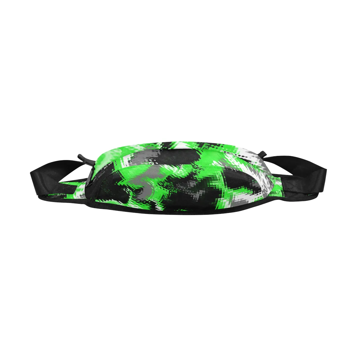 Green Abstract Rave Fanny Pack