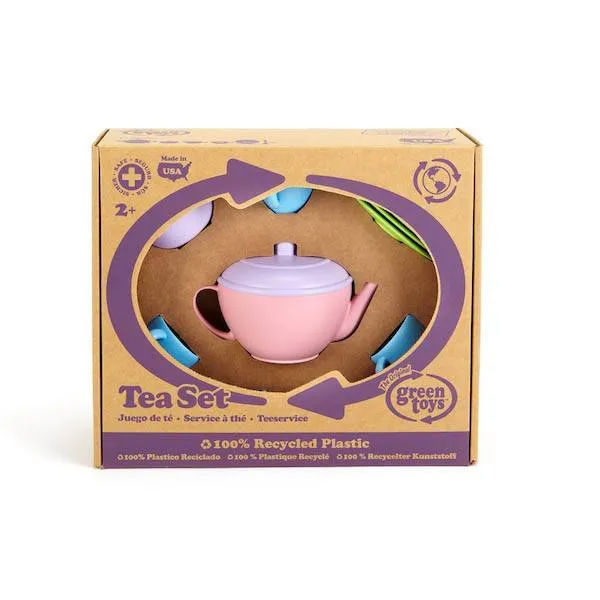 green toys tea set pink