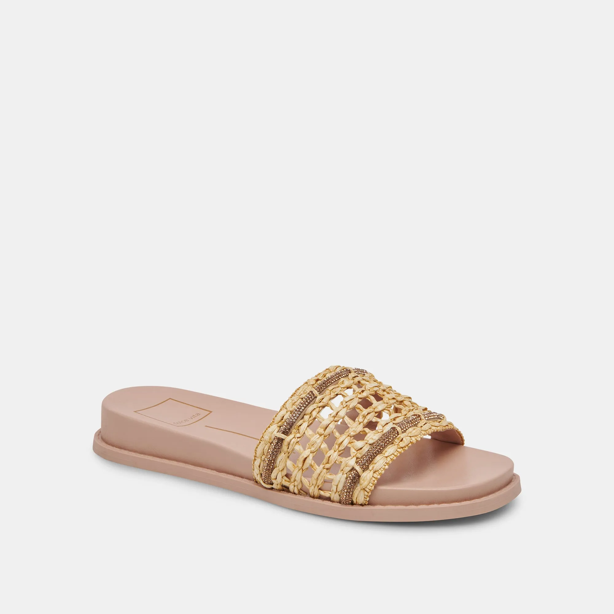 GWENN SANDALS NATURAL RAFFIA