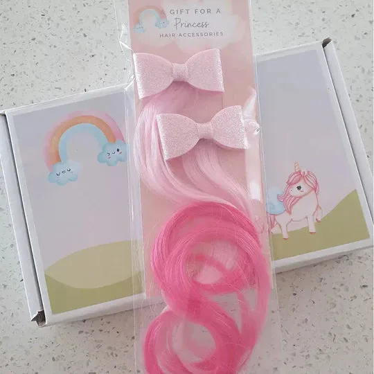 H19 Children's Clip on Hair Set