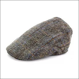 Harris Tweed Brown Blue Herr Cap>>