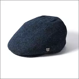 Harris Tweed Stornoway Dark Blue Tweed Cap+