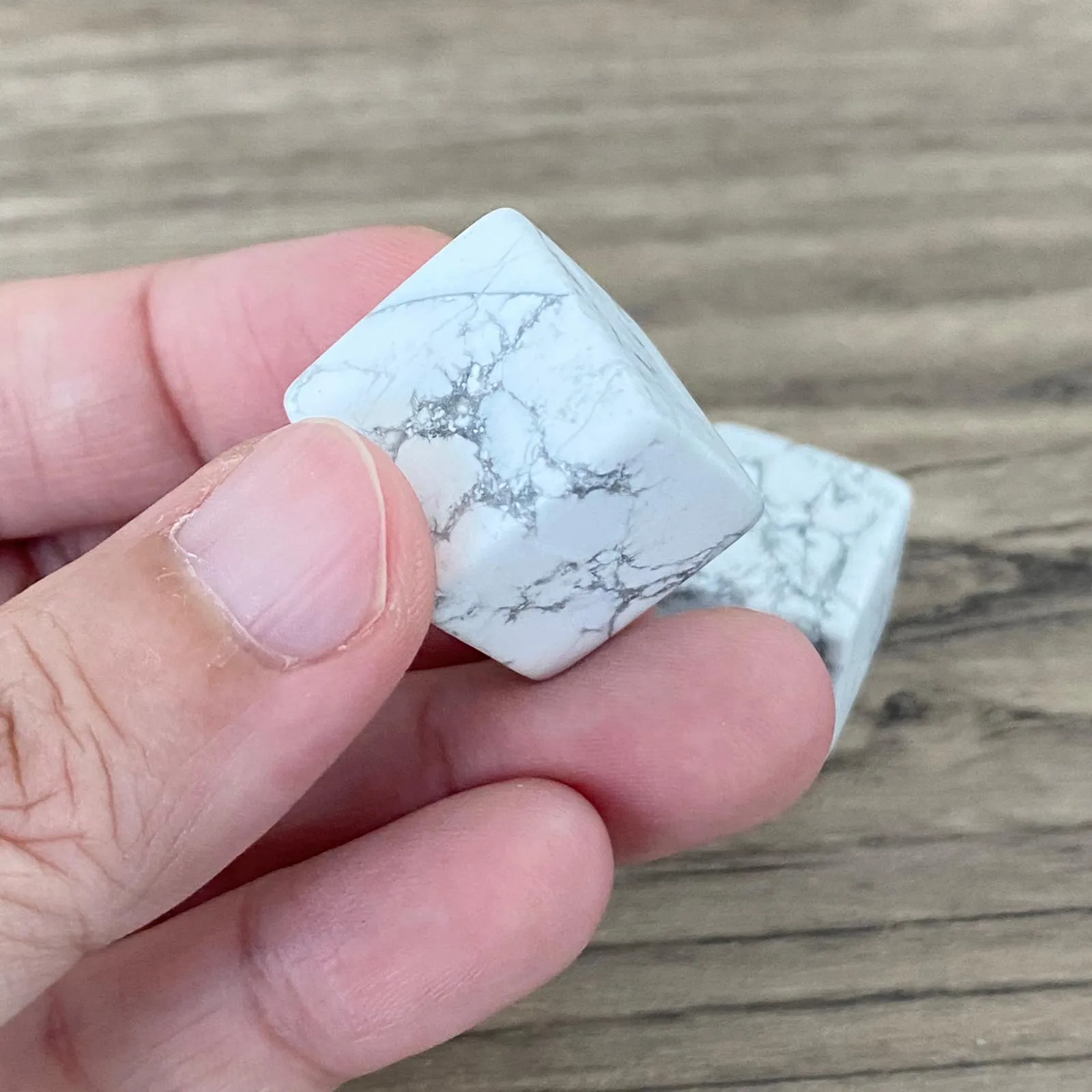 Howlite Crystal Cube