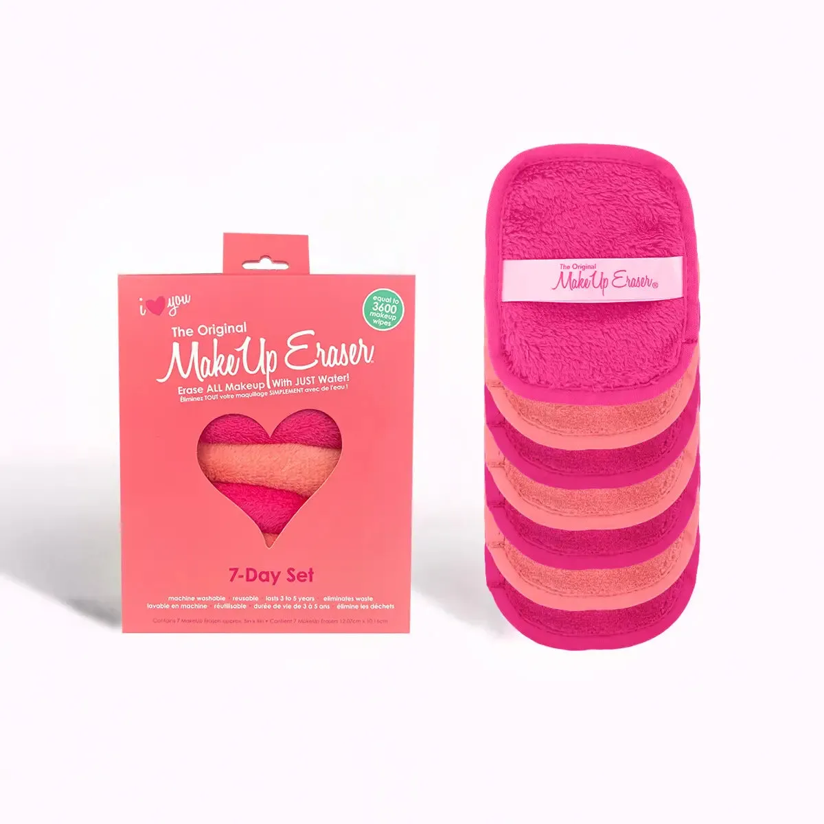 I Heart You 7 Day MakeUp Eraser Set