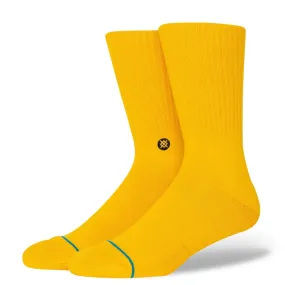 Icon Crew Socks, Yellow