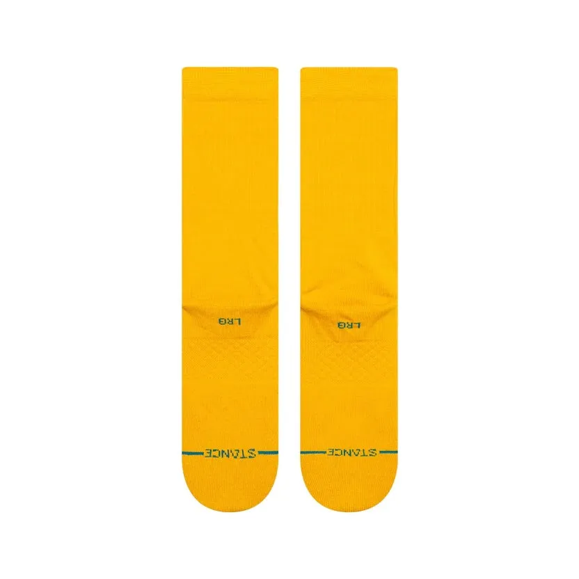 Icon Crew Socks, Yellow