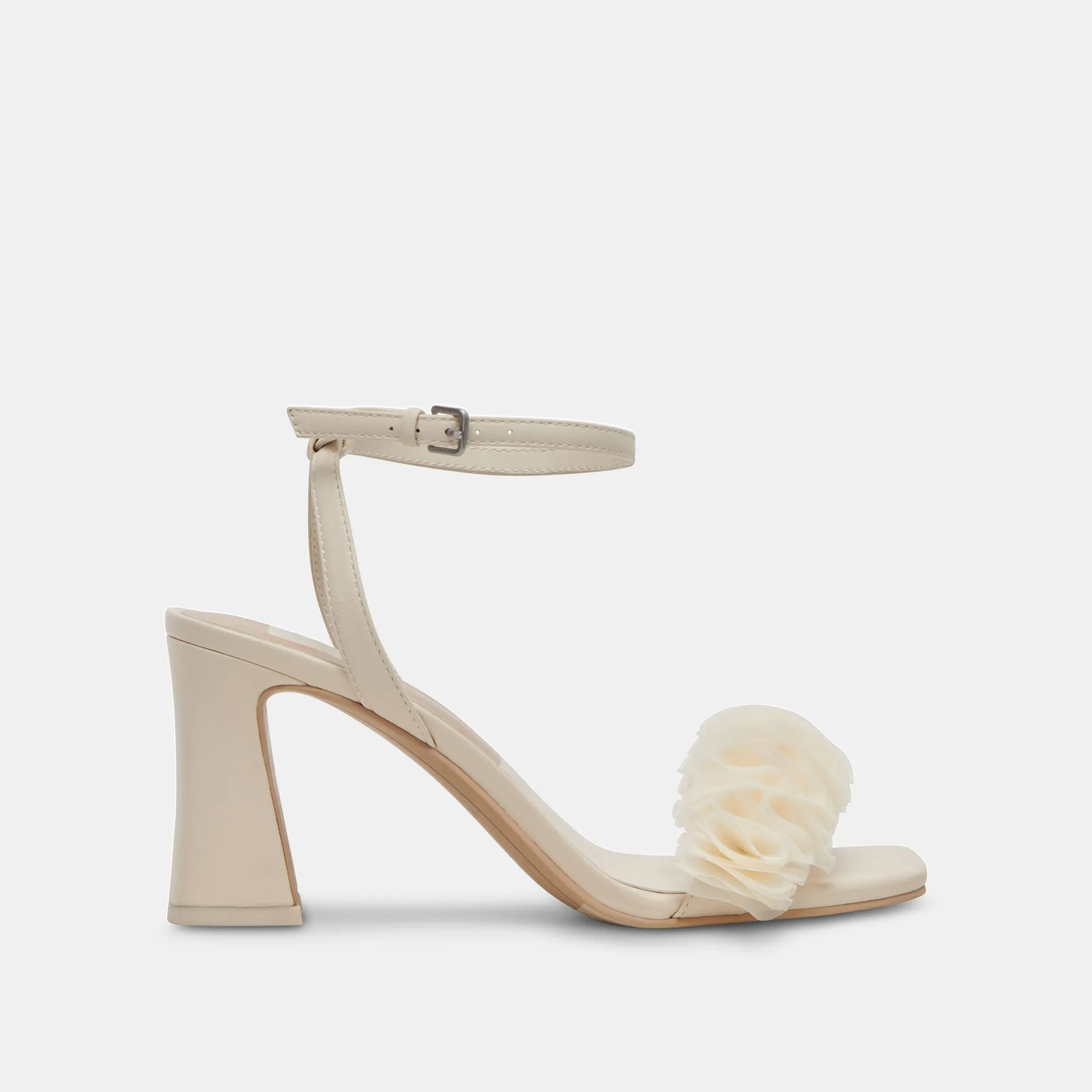 IESHA HEELS IVORY LEATHER