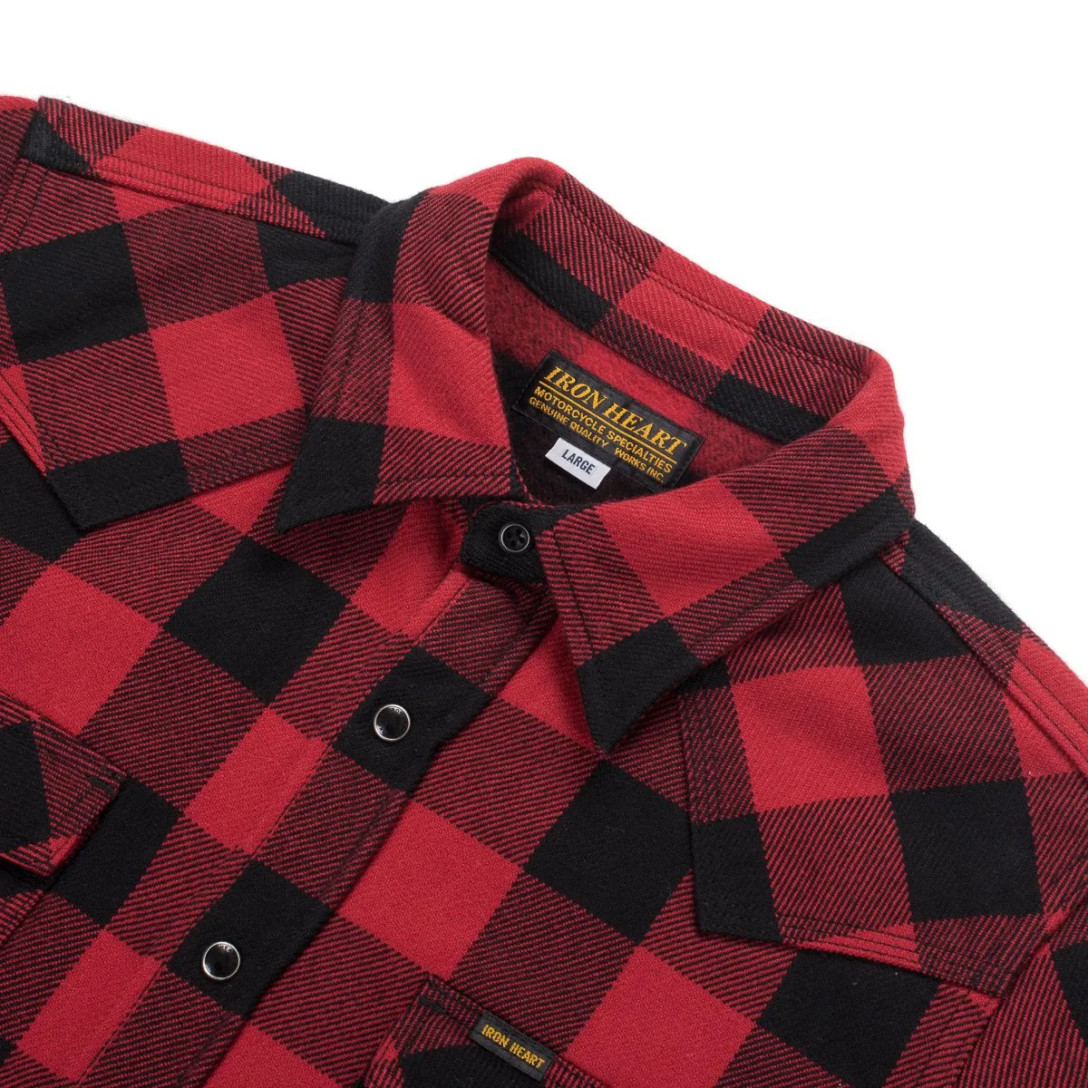 Iron Heart - IHSH-232-Red Buffalo Check Western