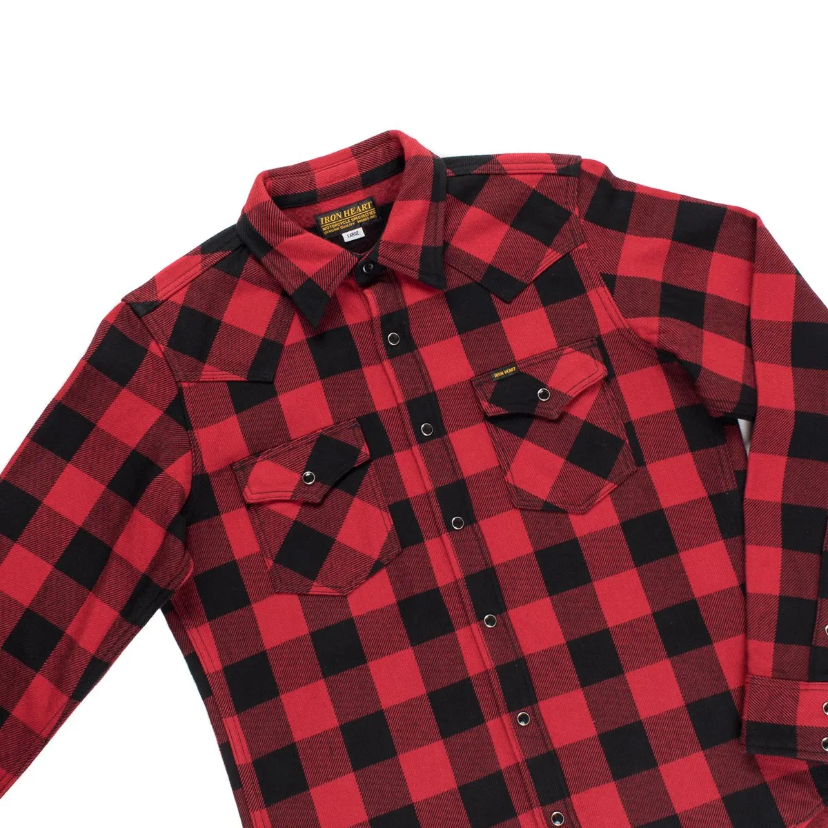 Iron Heart - IHSH-232-Red Buffalo Check Western