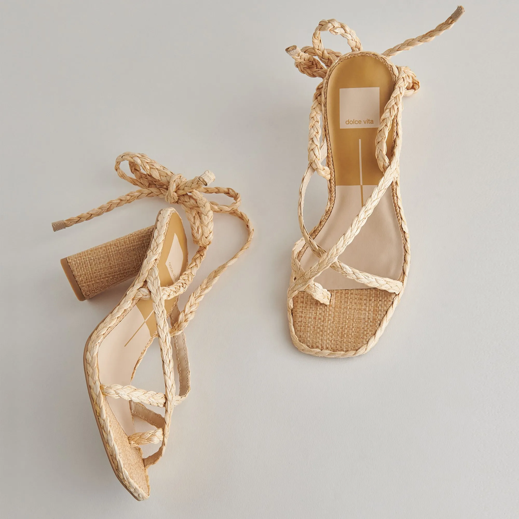 JOELLE HEELS LT NATURAL RAFFIA