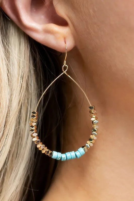 Kurstin Beaded Drop Earrings - 4 Colors