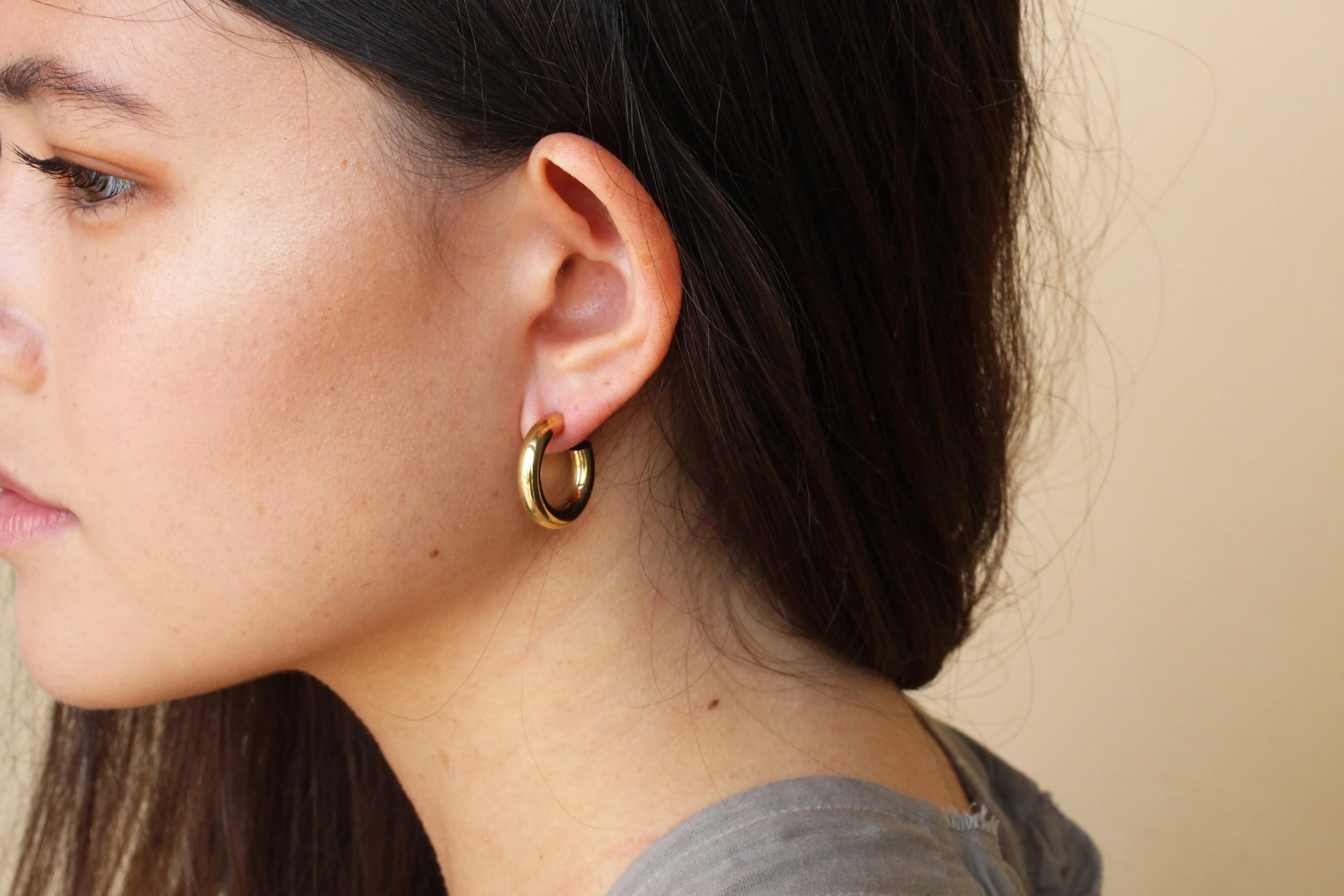 Laura Lombardi Medium Hoop Earrings