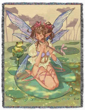 Lilypad Fairy Tapestry Blanket