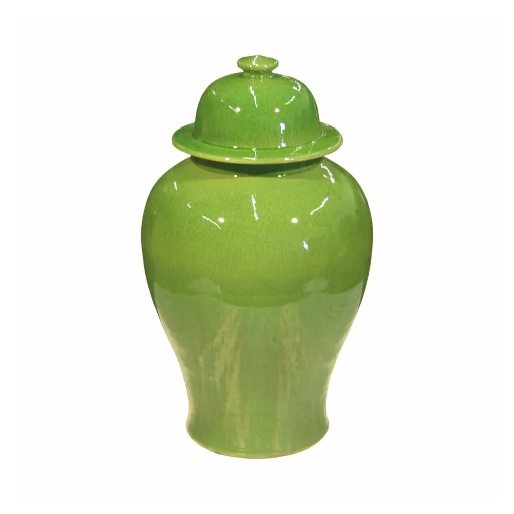 Lime Green Temple Jar