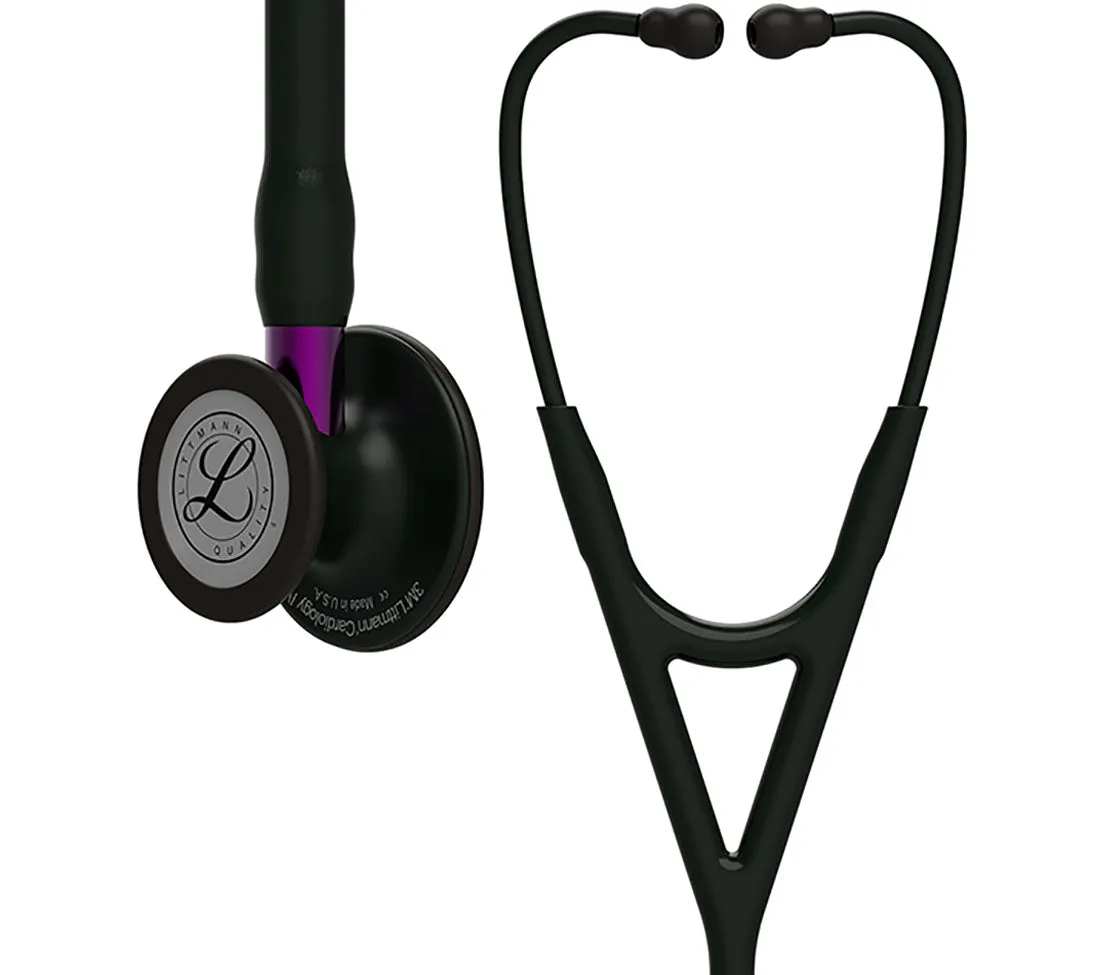 Littmann Cardiology IV Diagnostic Stethoscope Purple Pop in Black