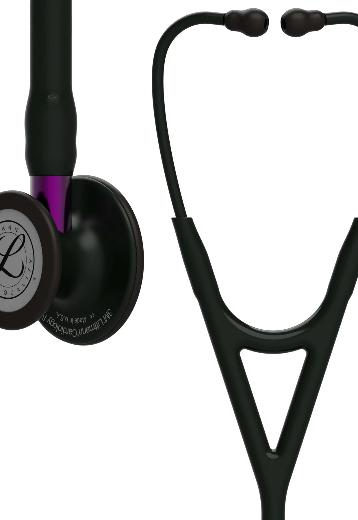 Littmann Cardiology IV Diagnostic Stethoscope Purple Pop in Black