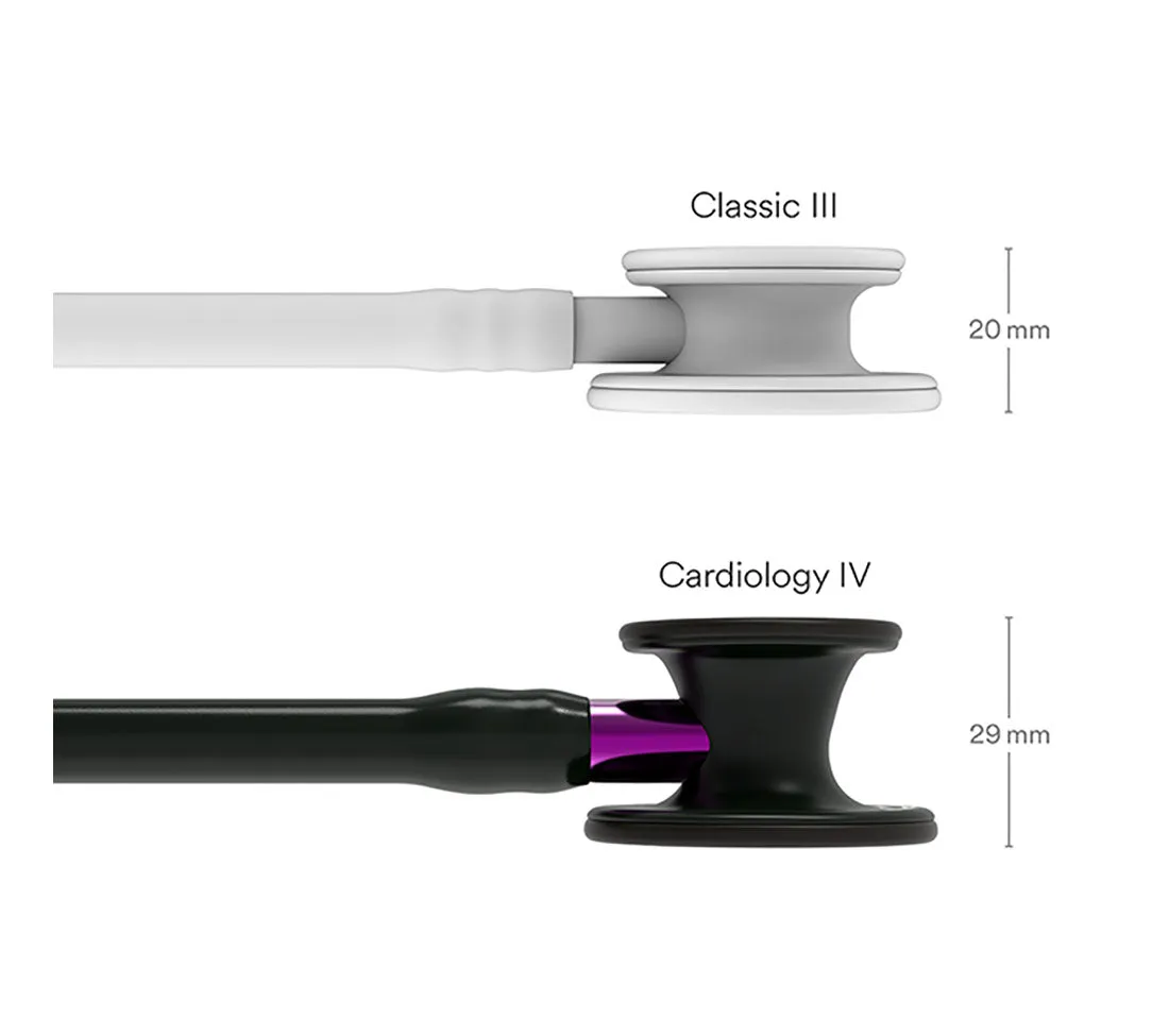 Littmann Cardiology IV Diagnostic Stethoscope Purple Pop in Black
