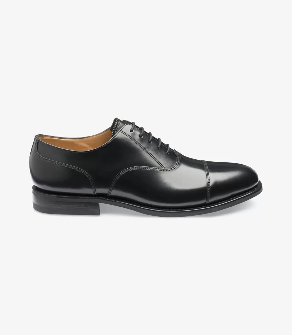 LOAKE 300B Classic Toe Cap Oxford shoe - Black