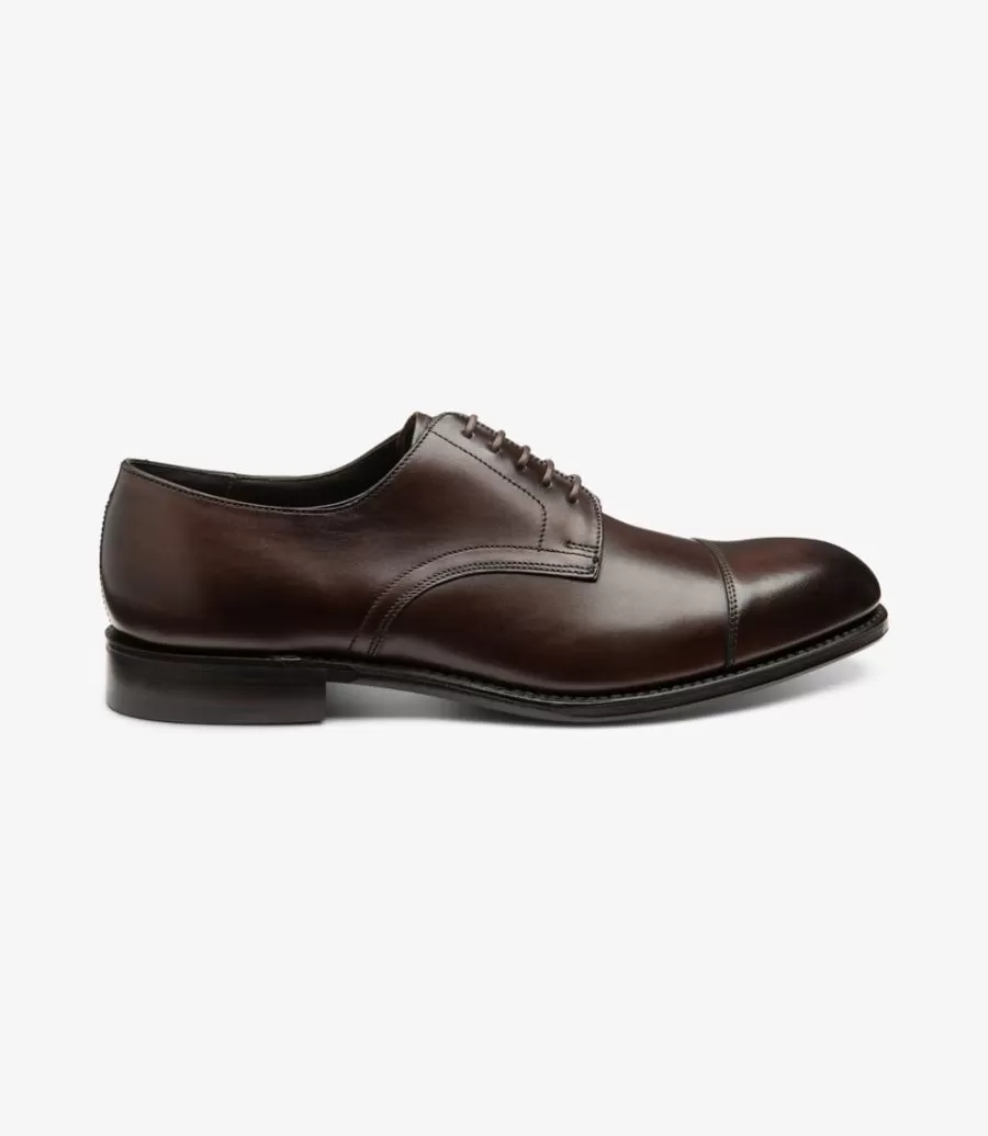 LOAKE - Petergate Premium Toe Cap Shoe - Scorched Walnut