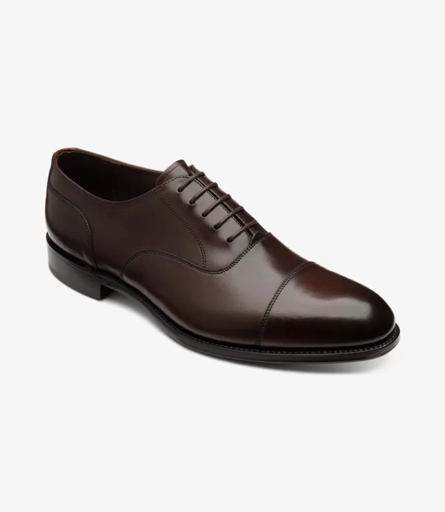 LOAKE - Stonegate Premium Toe Cap Shoe - Scorched Walnut