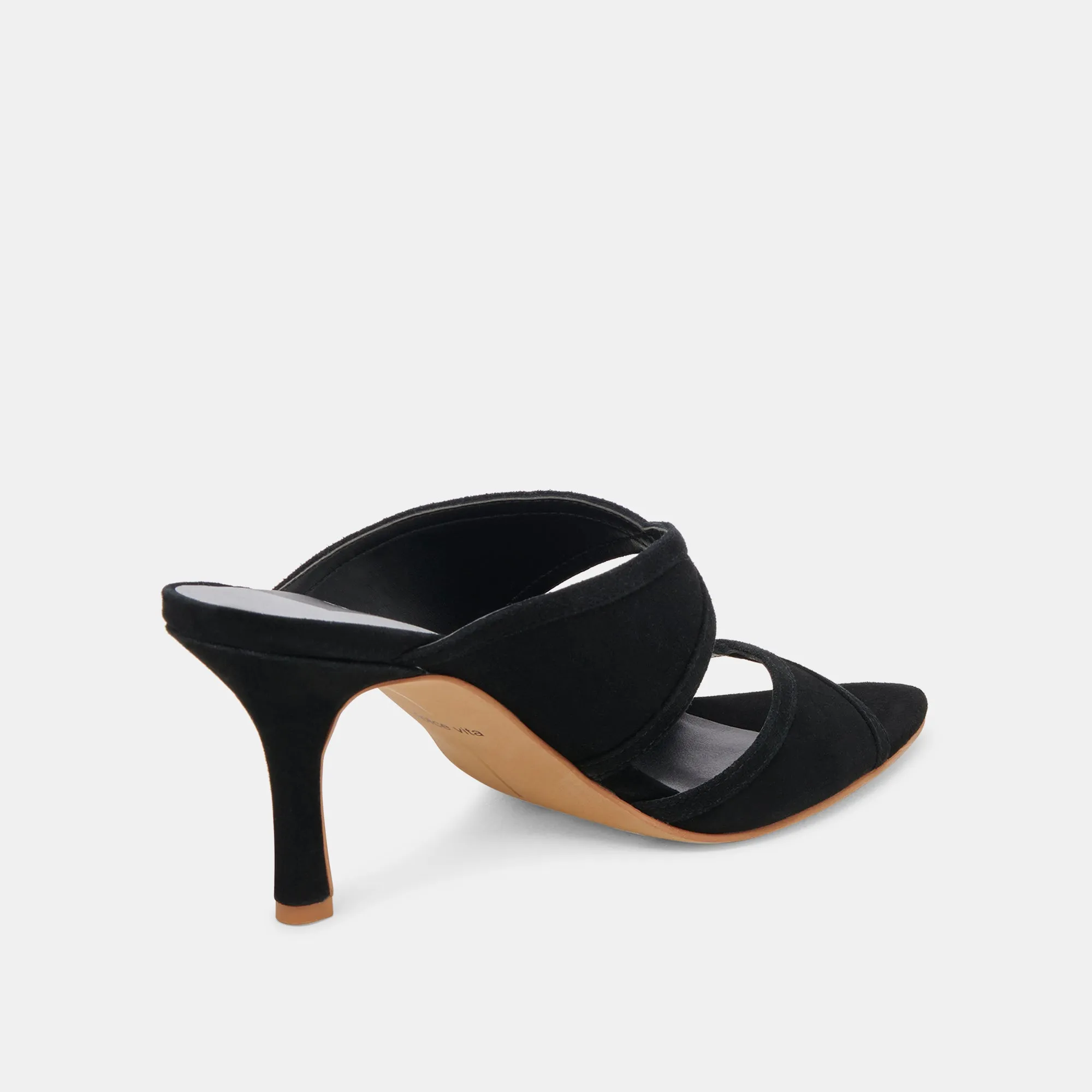 MANDEL HEELS ONYX SUEDE