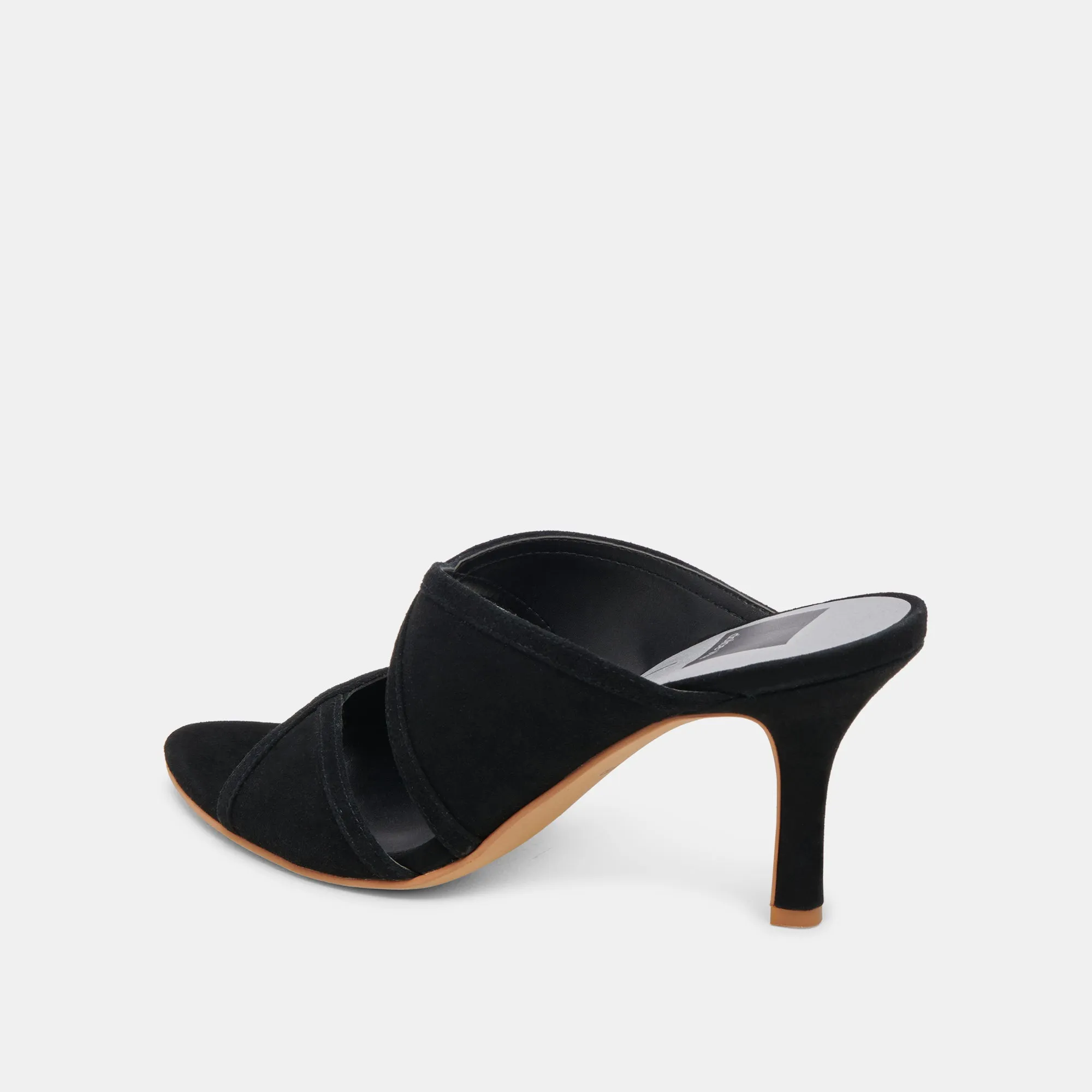 MANDEL HEELS ONYX SUEDE