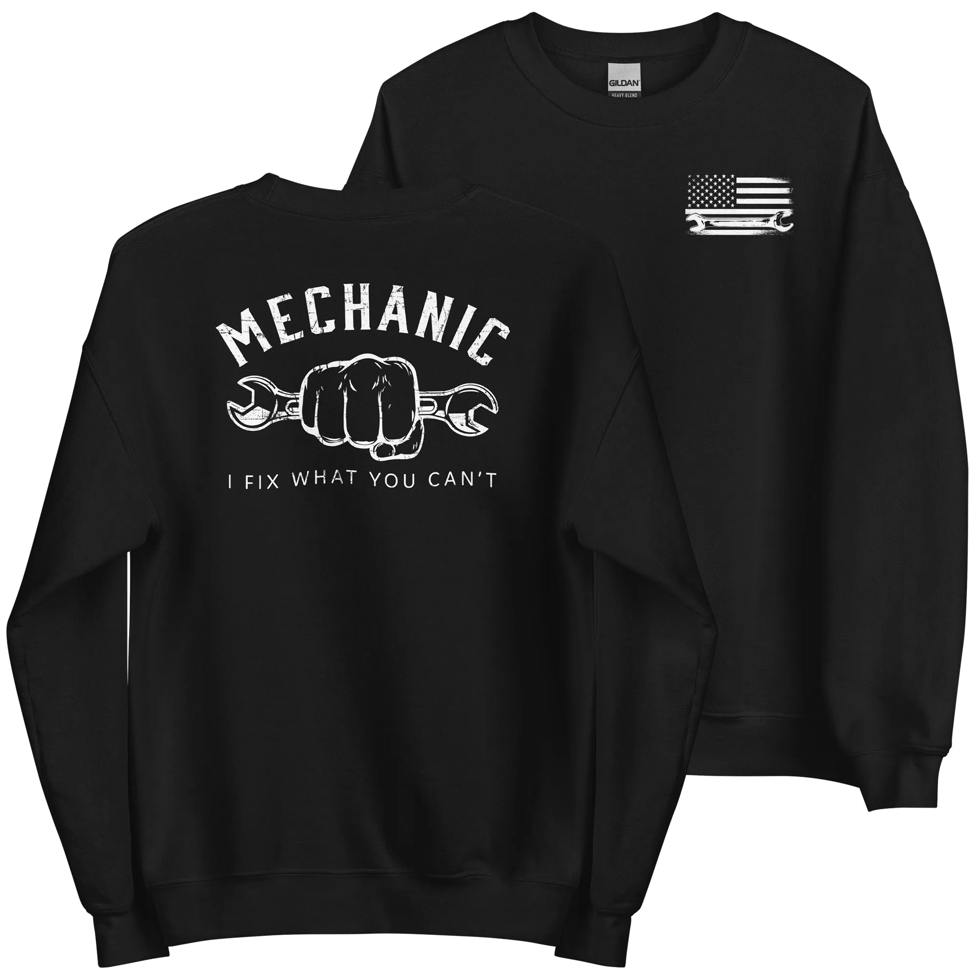 Mechanic Sweatshirt - I Fix What You Cant - Crew Neck