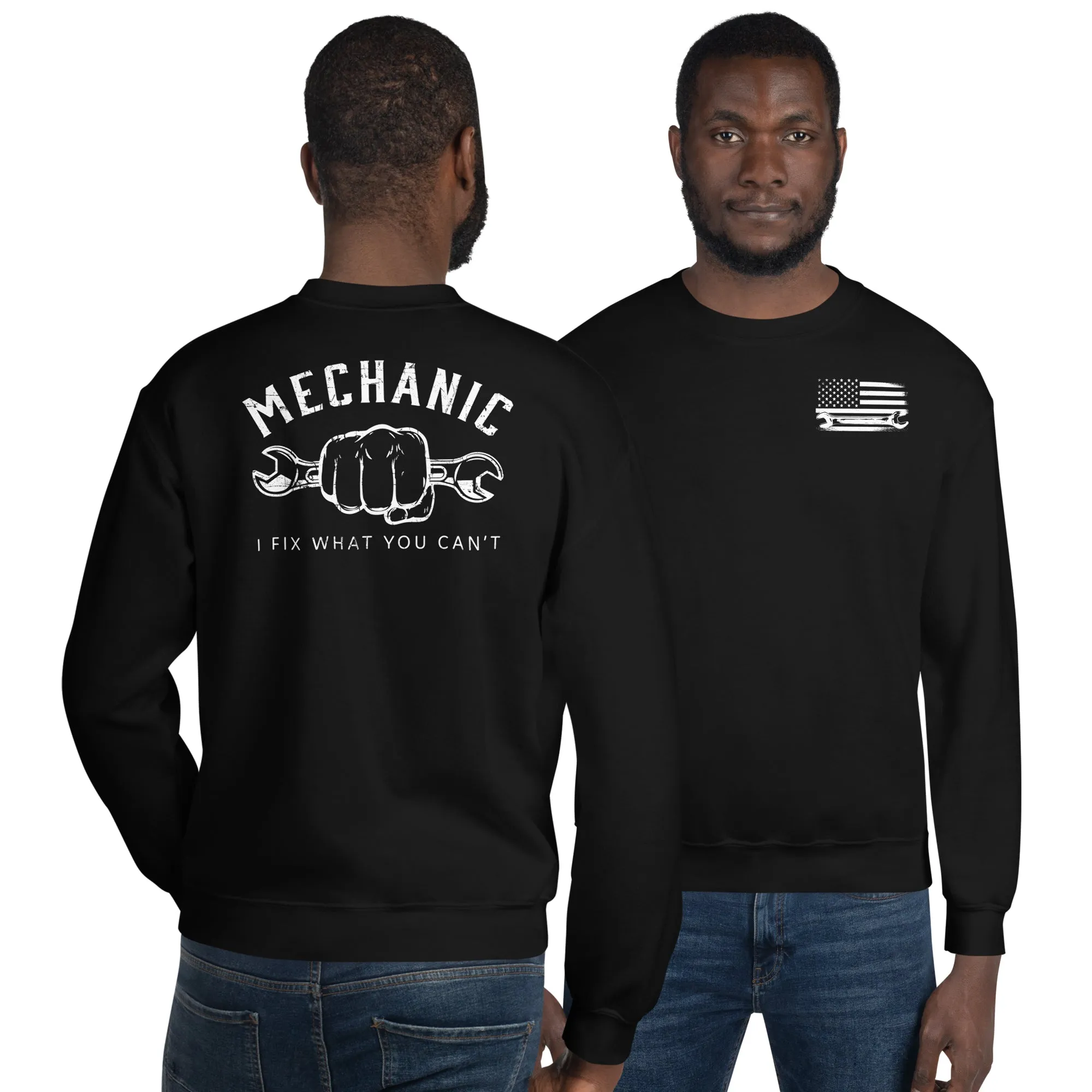 Mechanic Sweatshirt - I Fix What You Cant - Crew Neck