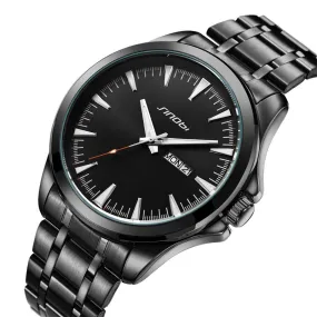 Men Watch Day & Date Display - Black