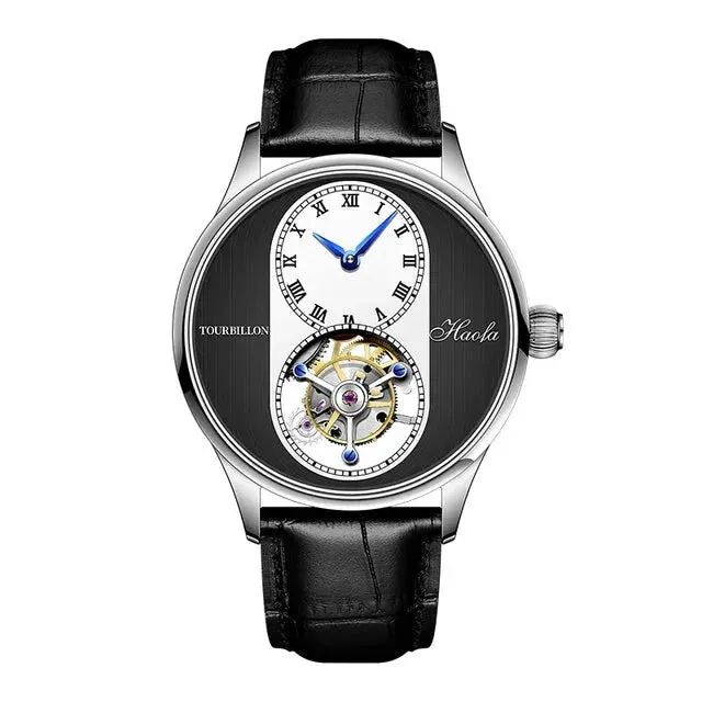 Men's Luxury Manual Flying Tourbillon Skeleton Waterproof Mechanical Watch