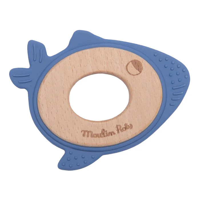 Moulin Roty Aventures De Paulie Whale Teething Ring