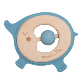 Moulin Roty Sous Mon Baobab Teething Ring Elephant