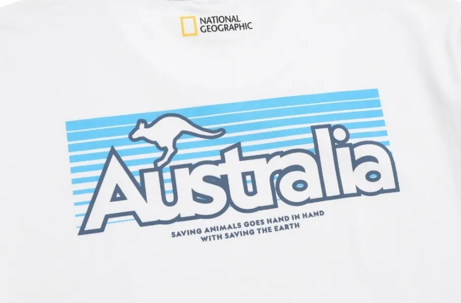 NATIONAL GEOGRAPHIC  |Unisex Street Style Short Sleeves Logo T-Shirts