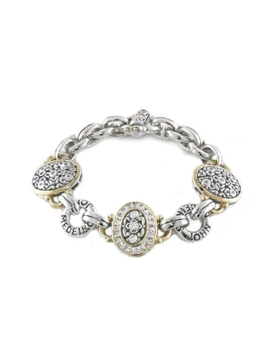 O-Link Collection Oval Filigree Link Bracelet  by John Medeiros