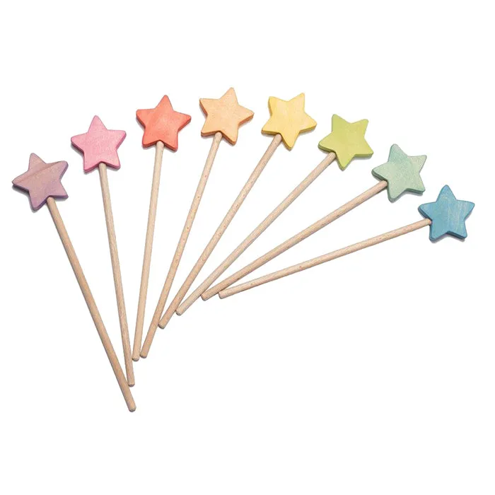 Ocamora Wooden Star Wand Blue