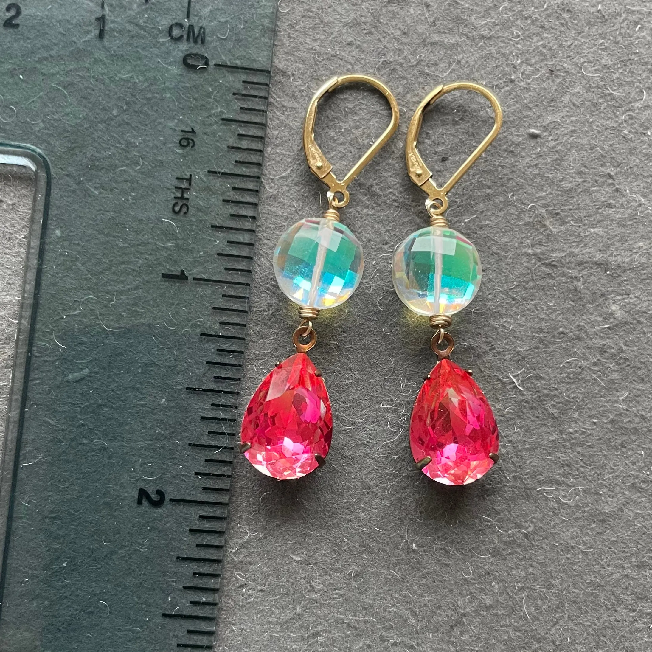 Oh So Pretty Watermelon Baubles, modern vintage crystal