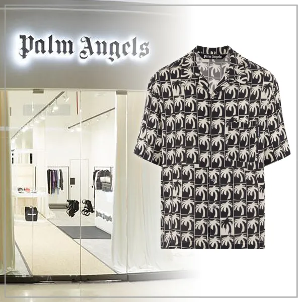 Palm Angels  |Street Style Short Sleeves Shirts