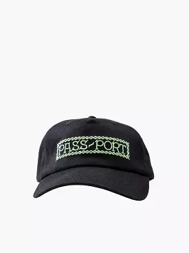 Pass-Port Invasive Logo Velcro Freight Cap - Black