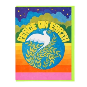 Peace On Earth Dove Card