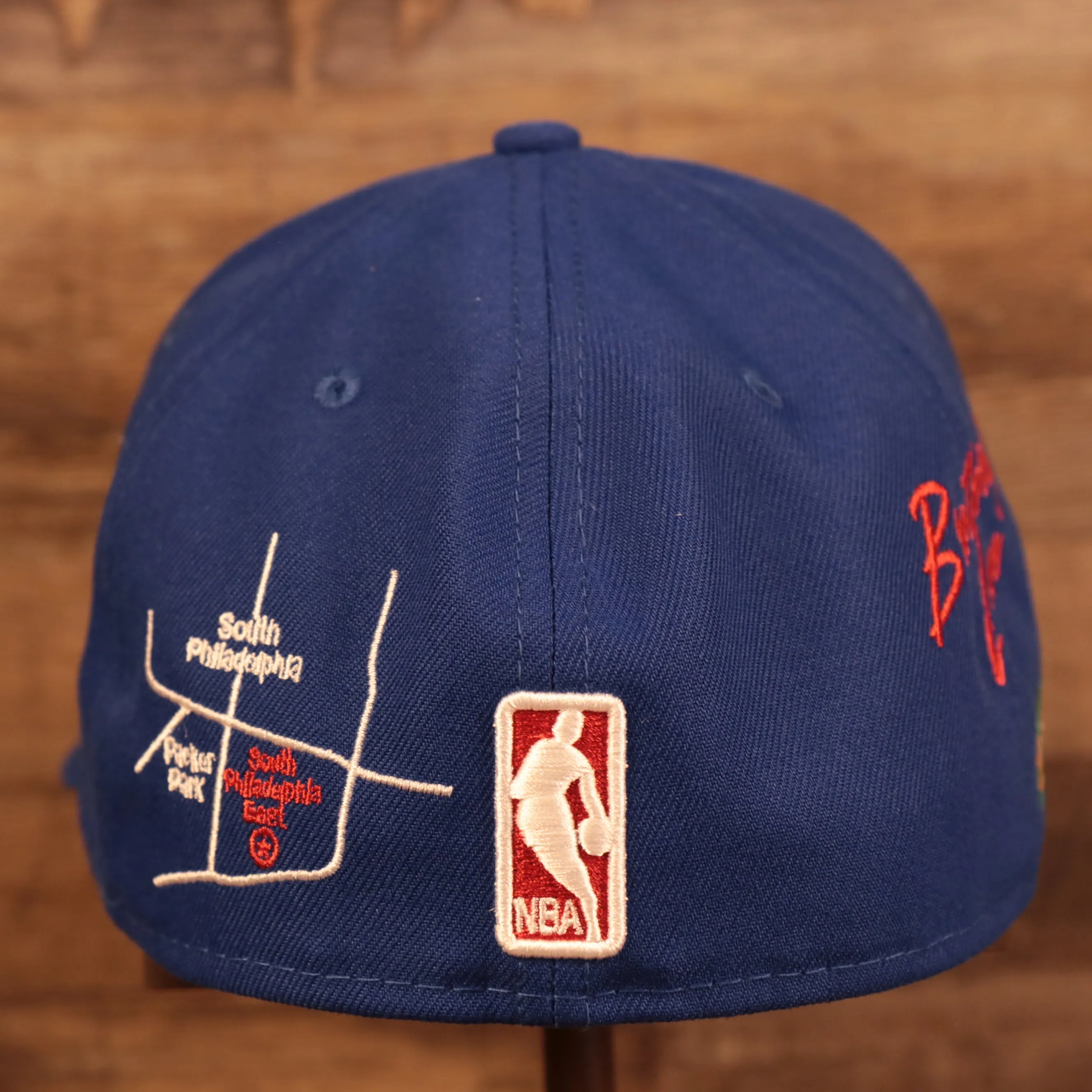 Philadelphia 76ers City Transit All Over Side Patch Gray Bottom 59Fifty Fitted Cap