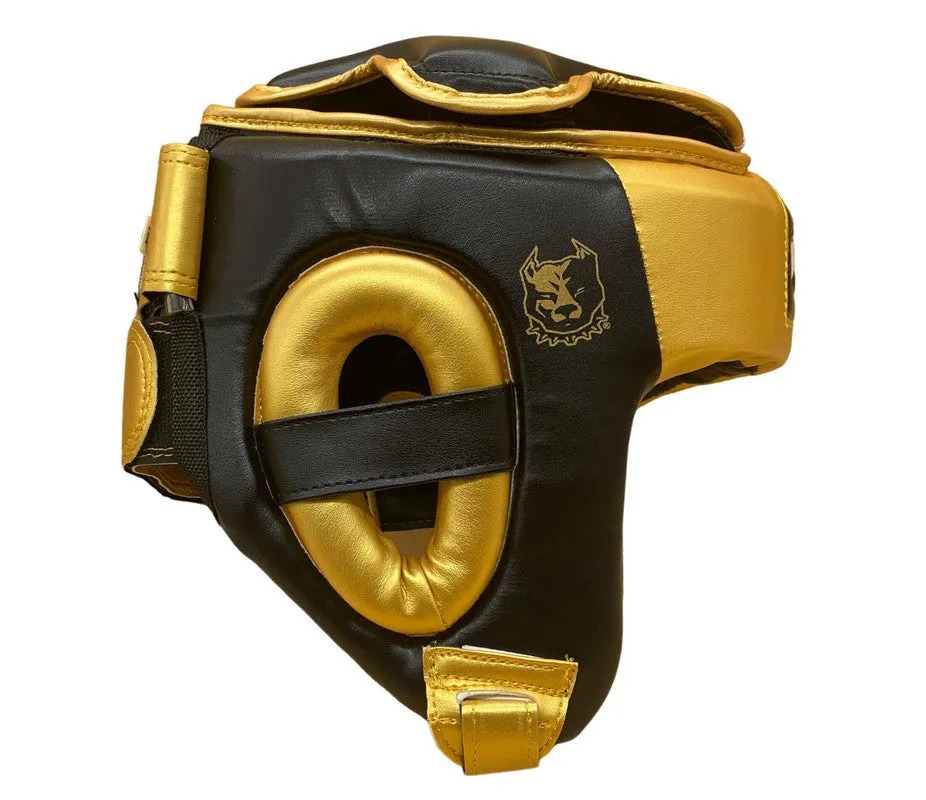 Pitbull Casco protettivo boxing equipment Nero/Oro