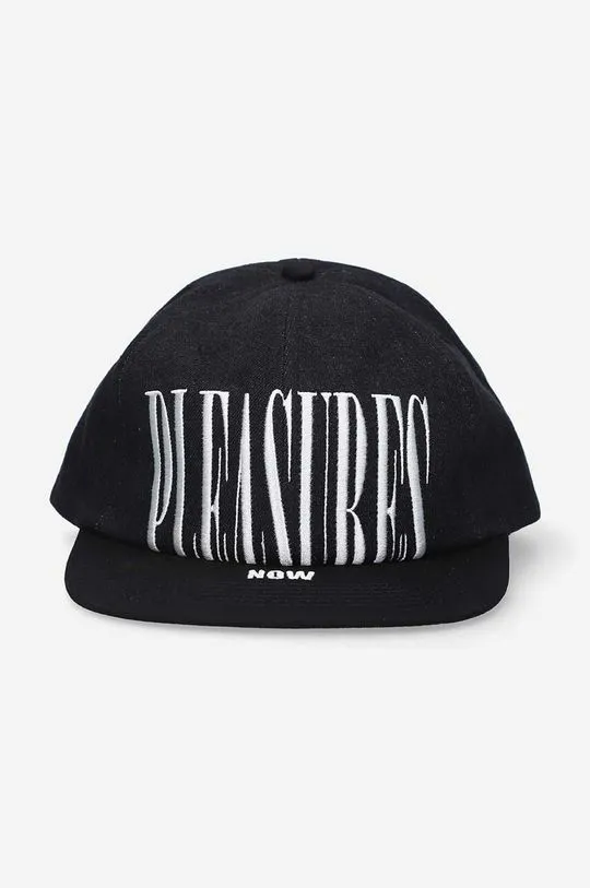 PLEASURES cotton baseball cap black color