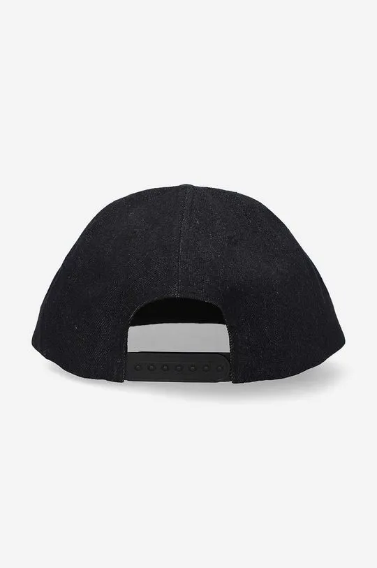 PLEASURES cotton baseball cap black color