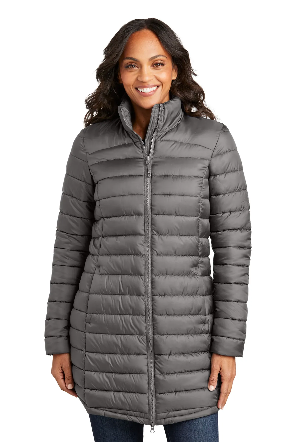 Port Authority Clothing L365 Port Authority Ladies Horizon Puffy Long Jacket SKU: L365