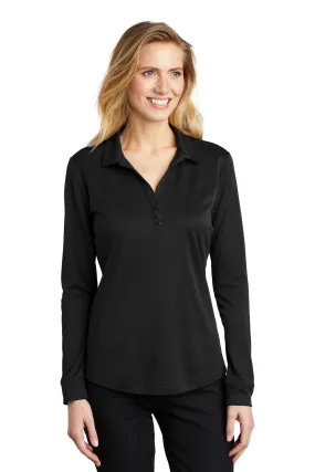 Port Authority Clothing L540LS Port Authority    Ladies Silk Touch     Performance Long Sleeve Polo SKU: L540LS