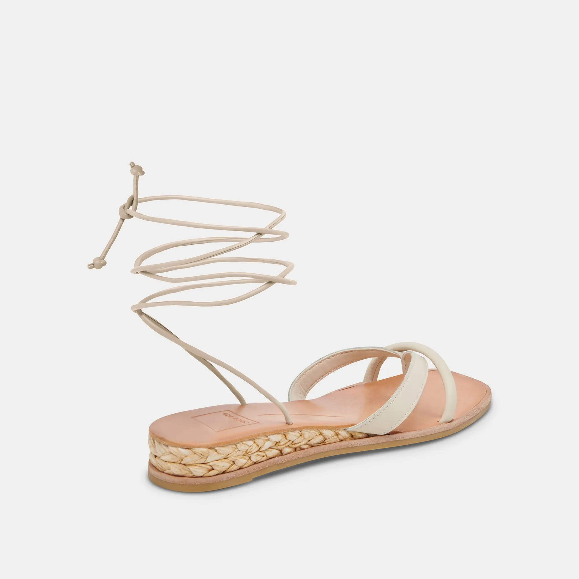 PRAX SANDALS IVORY LEATHER